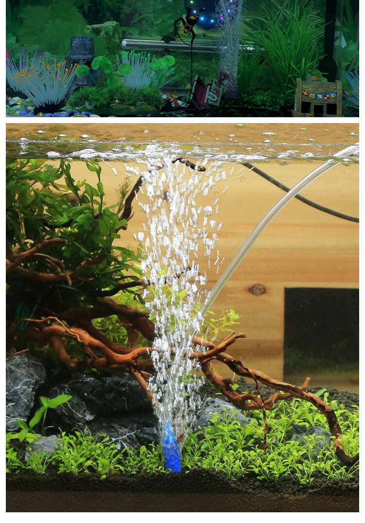 充电交直流两用增氧泵 小型金鱼缸便携式氧气泵迷你型养鱼打氧机