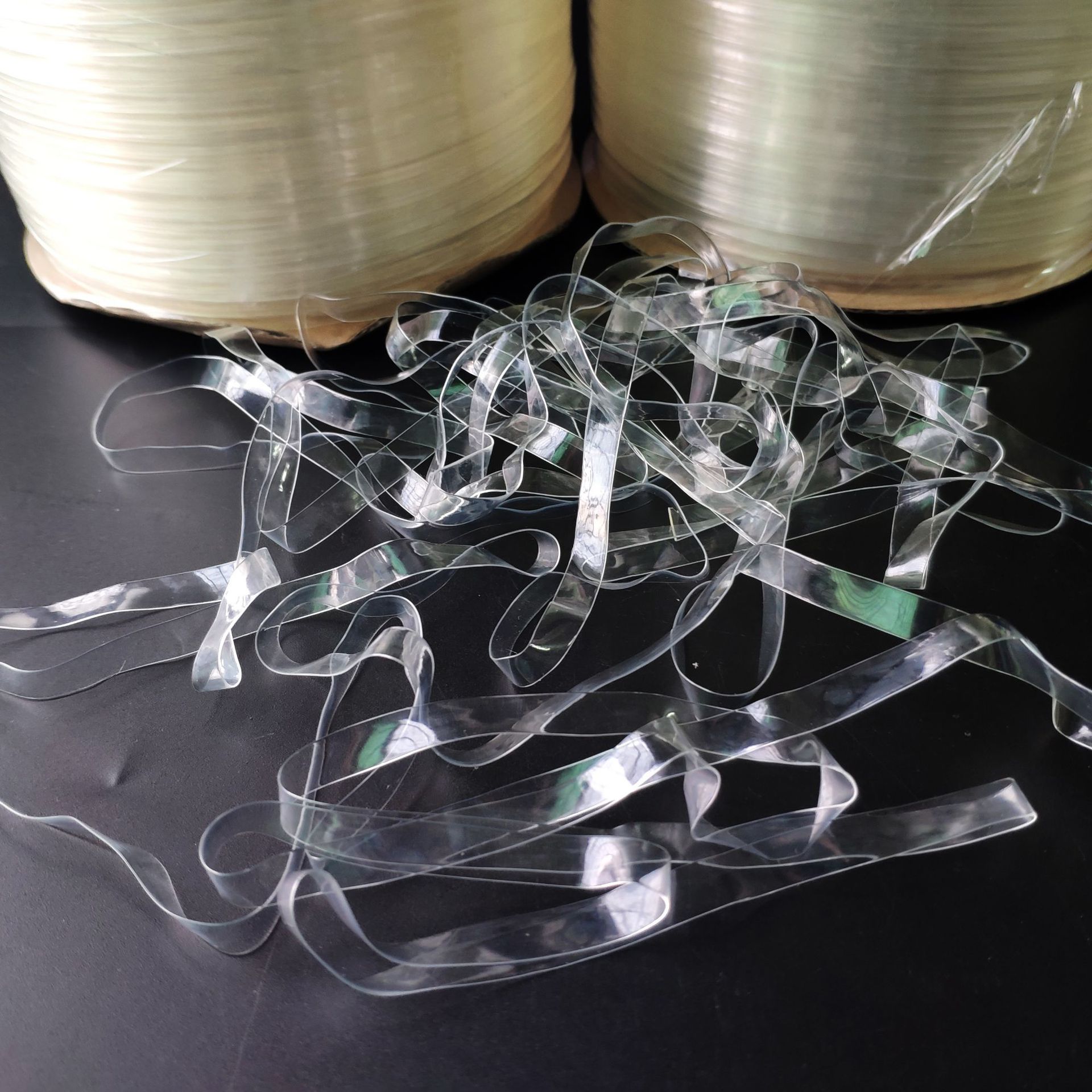 tpu隐形透明肩带/tpu弹力带/透明定型条