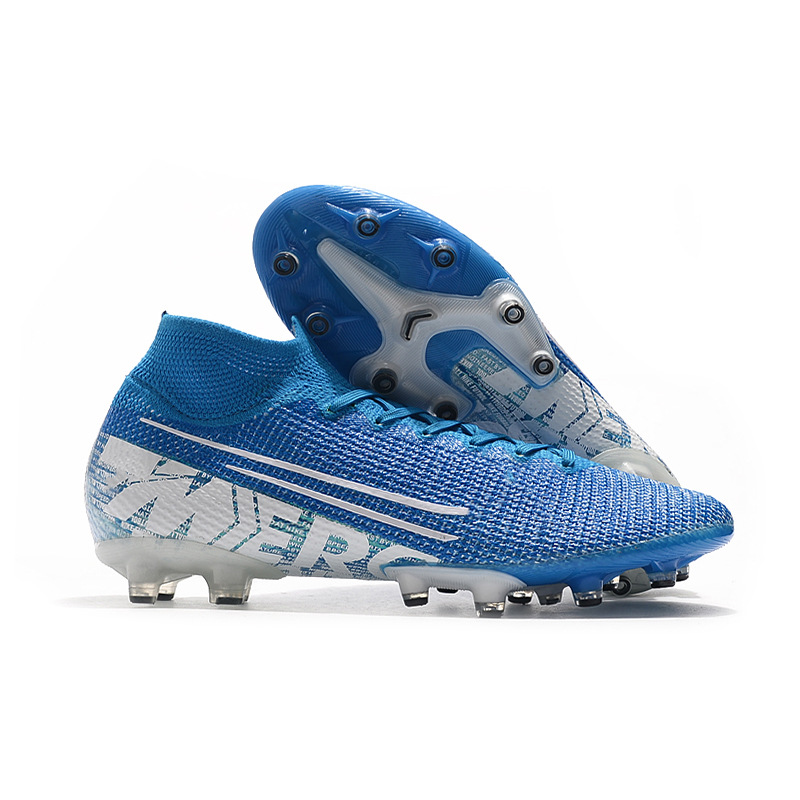 刺客十三代高帮针织面flyknit 360 技术防水ag钉足球鞋