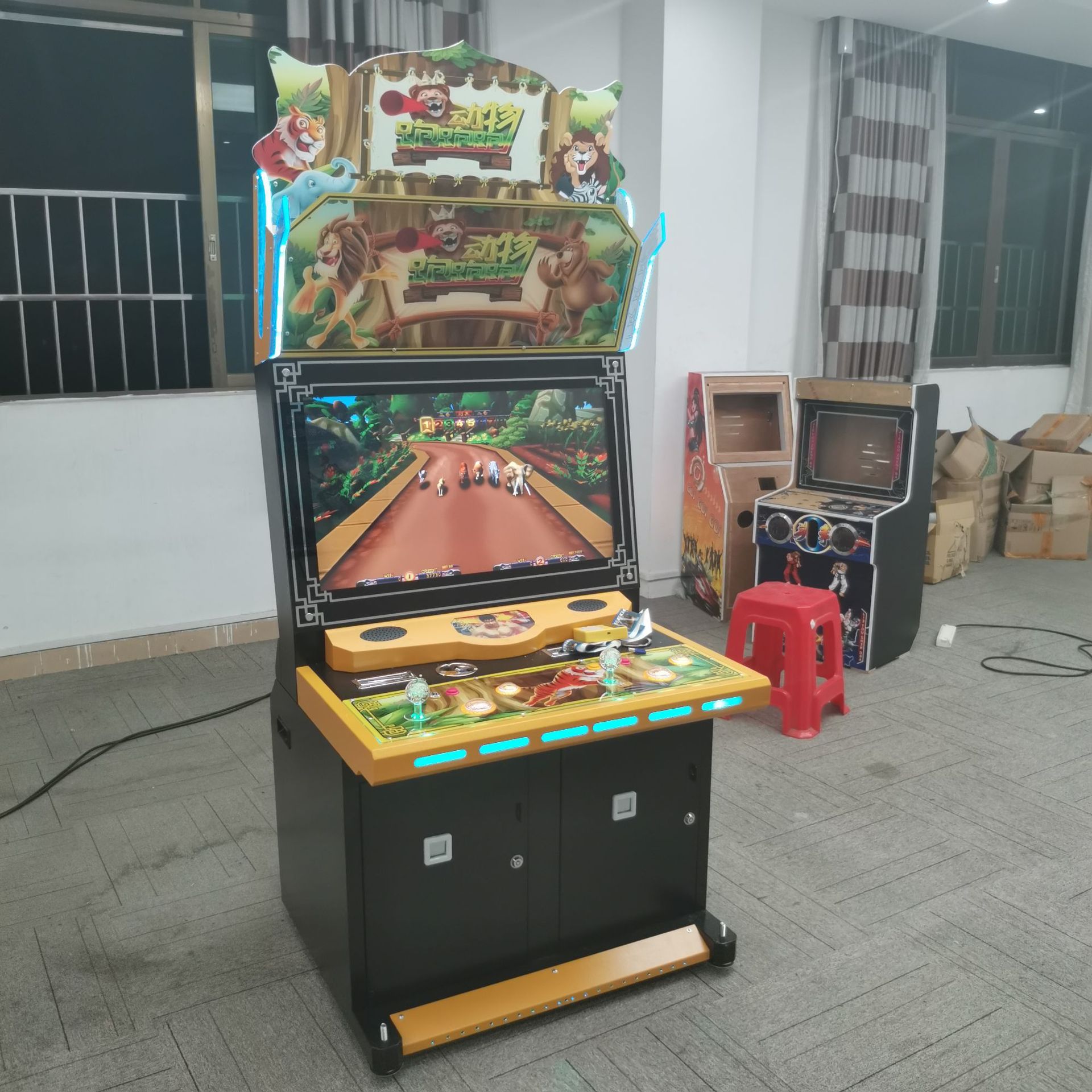 新款室内电玩游艺设备/动物跑跑跑/彩票游戏机可投币上分扫码支付