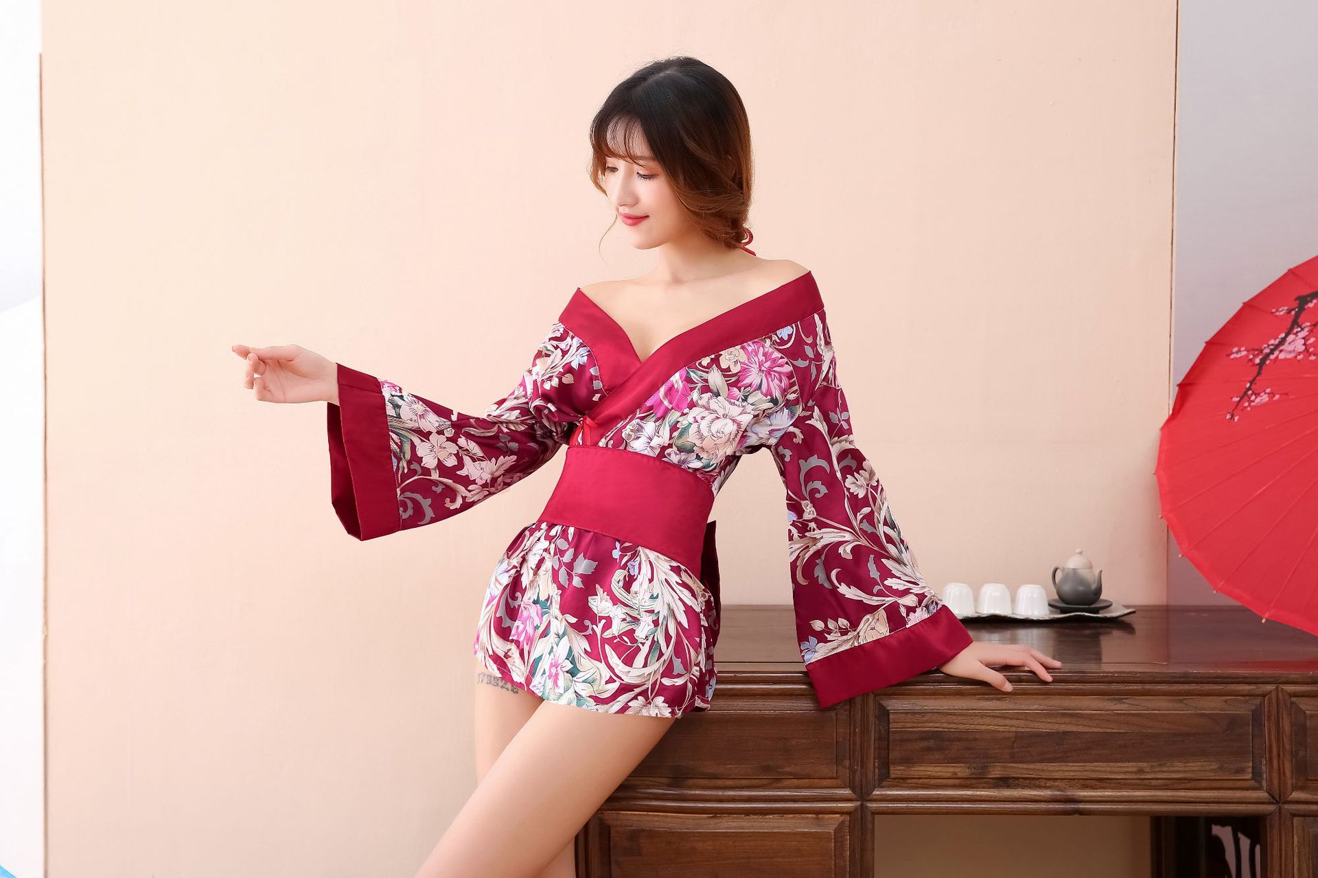 日式和服睡衣诱惑套装性感写真夜场气质足浴桑拿技师制服情趣内衣