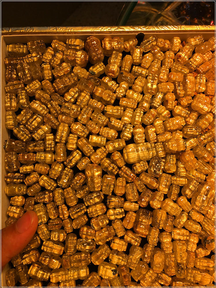 金发晶貔貅 钛晶貔貅吊坠 发晶貔貅手链 貔貅戒面 厂家批发