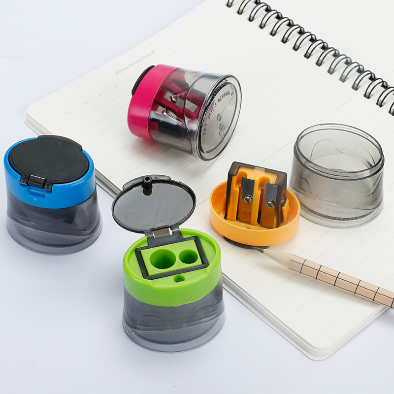 Factory Direct Sales Stationery Creative Pencil Sharpener Pencil Shapper Wholesale round Portable Small Pencil Sharpener Pencil Sharpener