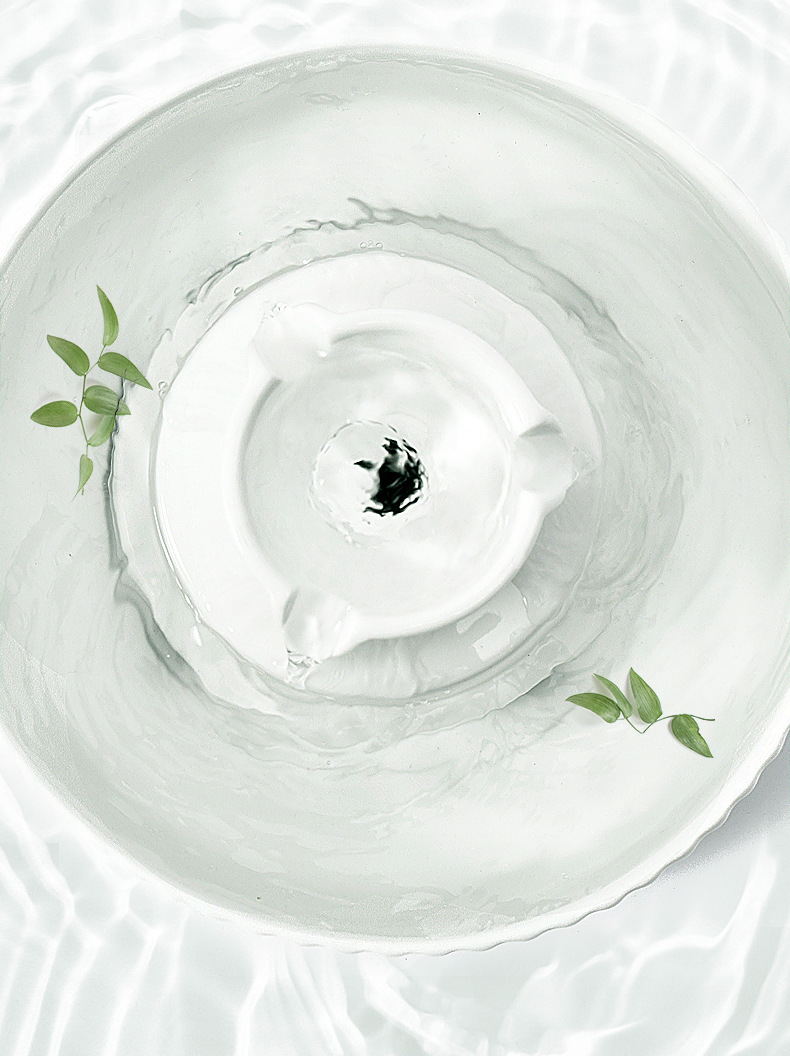 蛋糕陶瓷-宠物饮水机猫咪狗狗水盆自动循环电动喂水器喷泉饮水器