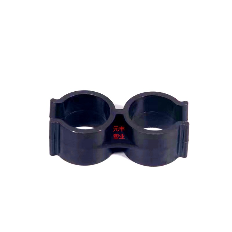 管道卡扣护栏隔离栏专用双向活动卡扣双开口卡子扣子25pe 蝴蝶扣