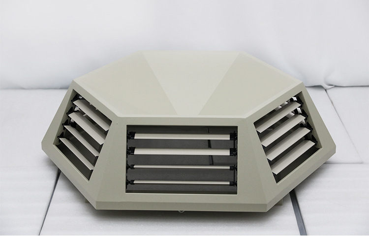 龙鹏蘑菇头六面 冷风机出风口通风管道塑钢电动风口环保空调配件