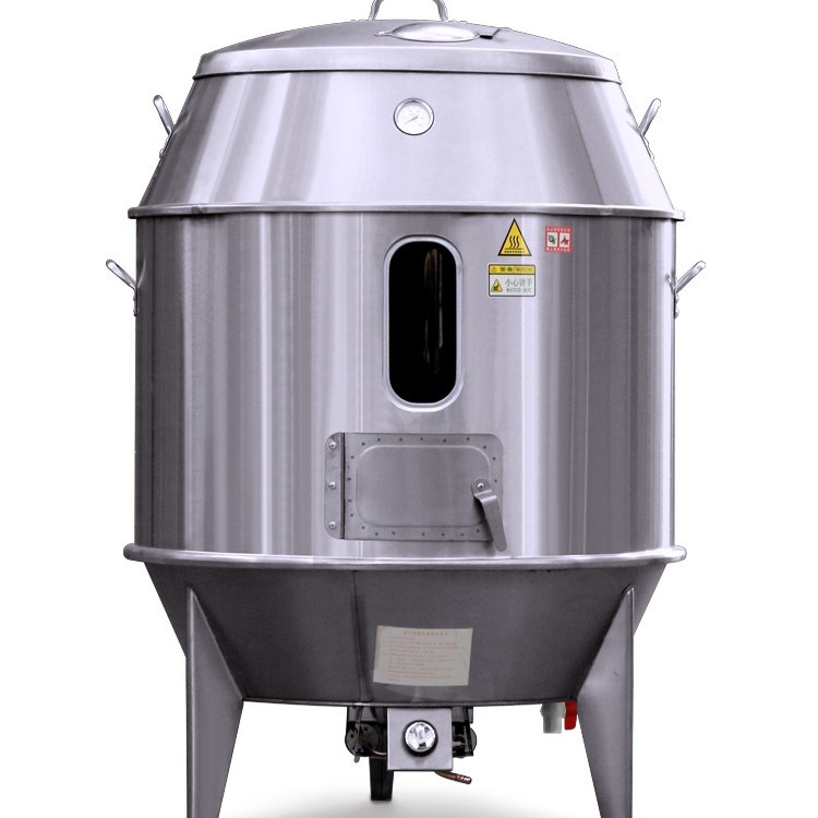 80 90双层烤鸭炉 商用燃气保温烧鹅炉 液化煤气木炭两用烧鸭炉