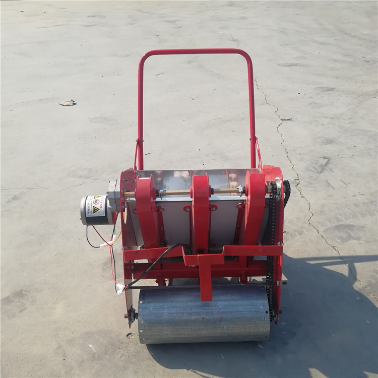 行走式防滑轮大蒜精播机 农用大蒜种植机 高效率省力人工种蒜机