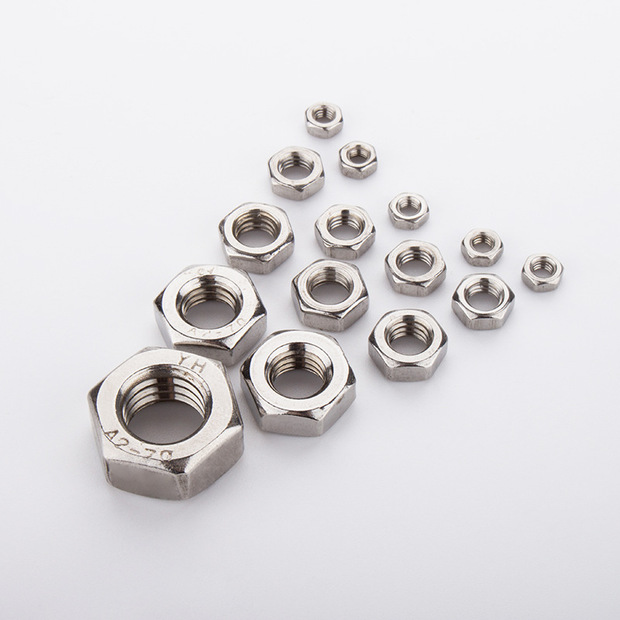 厂家供应不锈钢六角螺母 紧固件手拧螺丝帽 防松螺栓帽外六角螺母
