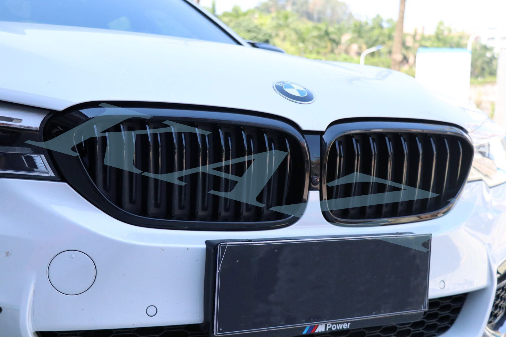 宝马bmw新5系中网格栅g30g38 530 540高亮黑进气格栅 宝马5系中网