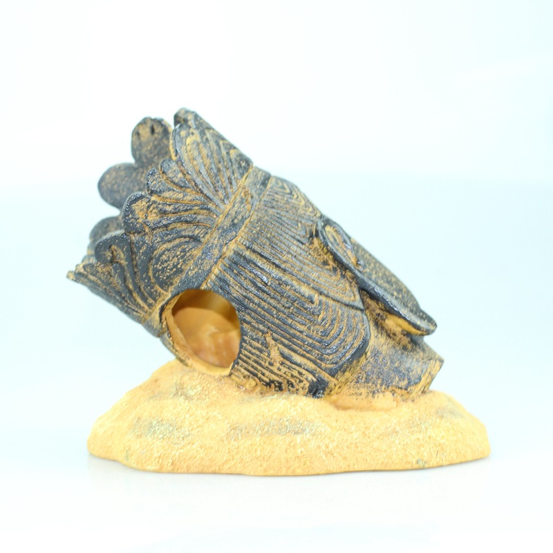 创意水族造景观音玉手佛像佛手鱼虾躲避屋鱼缸装饰摆件树脂工艺品