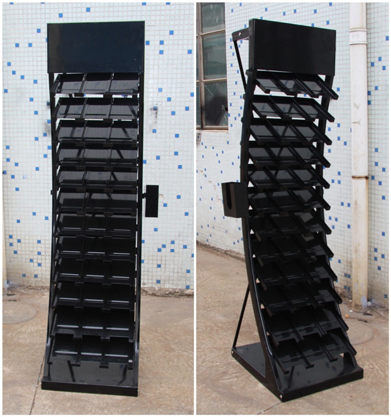 广东专业定制石英石展示架木地板样品陶瓷样品架子 瓷砖展示架