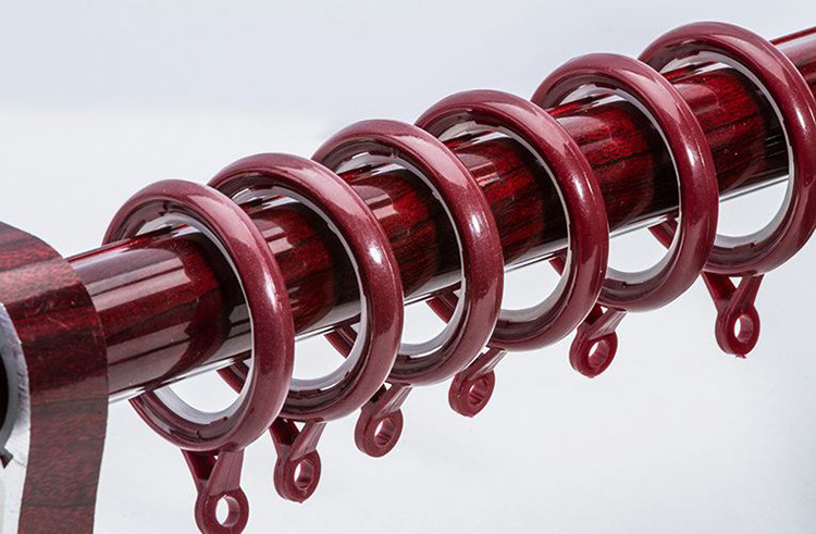 窗帘配件 罗马杆吊环浴帘环高档窗帘消音罗马环 纳米挂钩环窗帘环