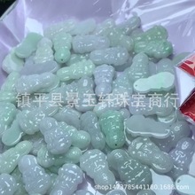 天然A货翡翠玉观音吊坠玉器饰品配件DIY手工编织材料玉石散件配件