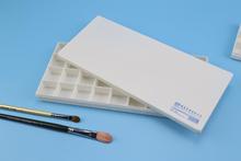 24格调色盒硬盖基础用品长方形白色水粉调色盒颜料盒调色盘