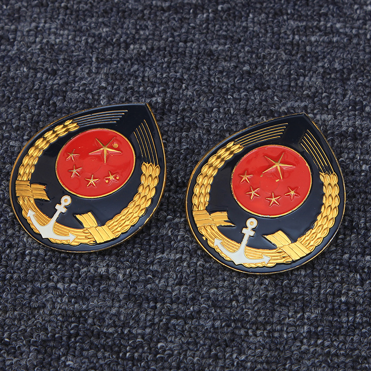 厂家专业生产直销海事海员帽徽服饰配件定做各大类帽徽工艺品批发