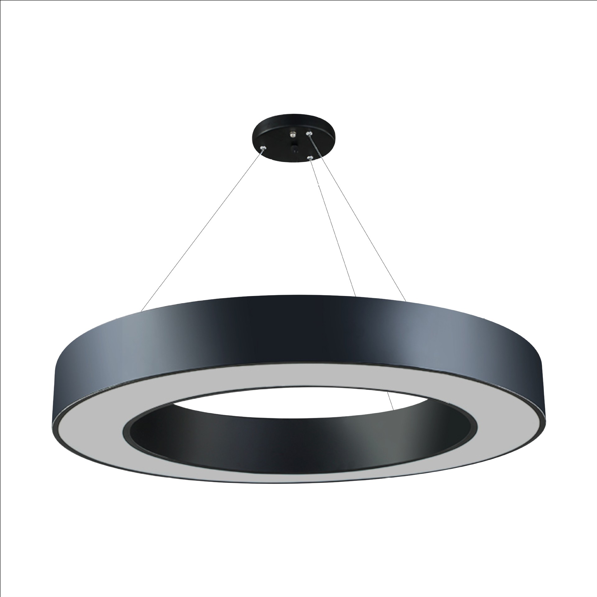 led办公室吊灯圆形吊线灯现代创意吧台灯写字楼书房餐厅照明灯具