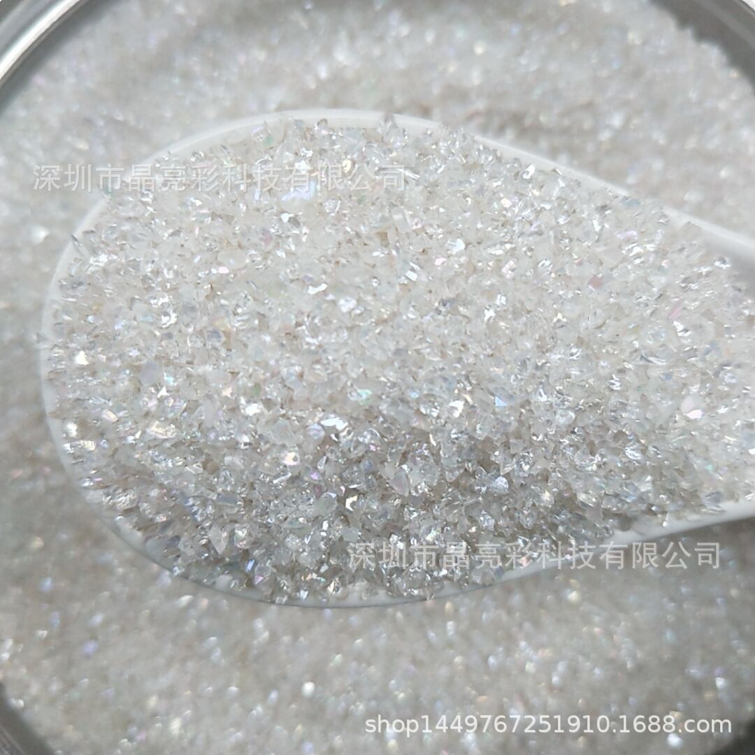 桃红 暗红色装饰用电镀玻璃砂 染色玻璃渣 德国彩色工艺砂