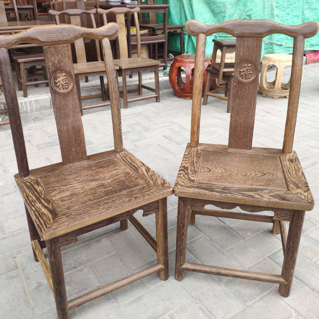 鸡翅木红木实木儿童座椅靠背椅庭院椅鸡翅木小椅子