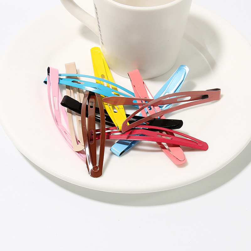 新品韩国彩色一字夹bb夹糖果色发夹盘发少女刘海夹发卡钢夹批发
