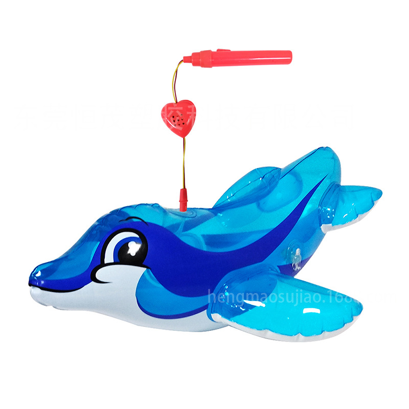 定做pvc 充气灯笼 中秋 手提闪光音乐充气灯笼 飞机灯笼 海豚灯笼