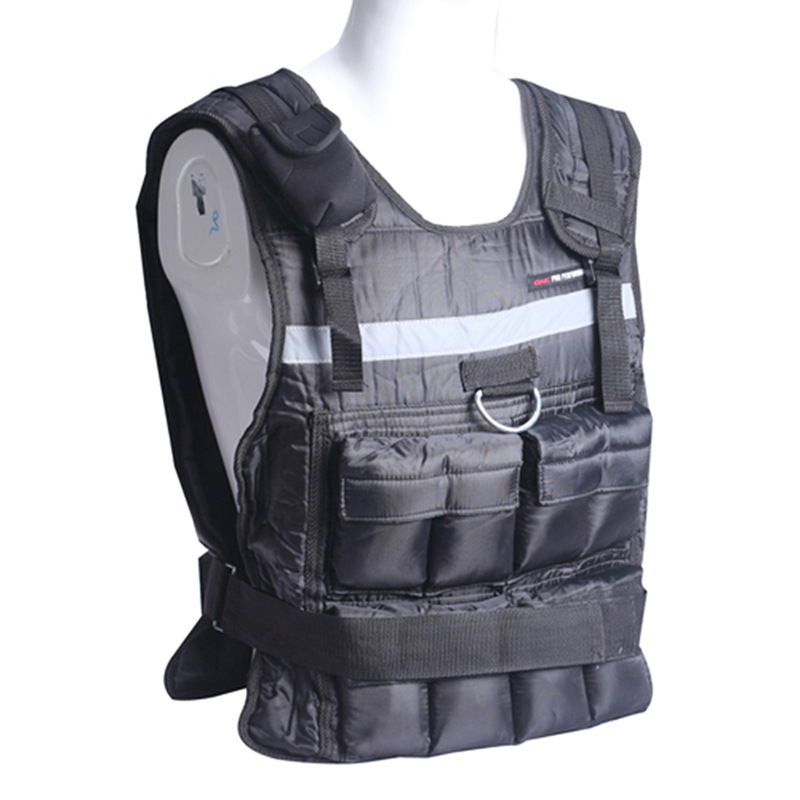 工厂销售时尚可调节负重背心 反光负重衣 跑步健身