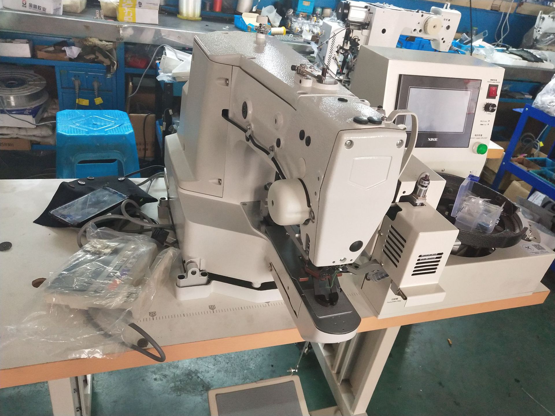 批发jk-1900a高速电子套结机 打枣机 工业缝纫机 厂家直销