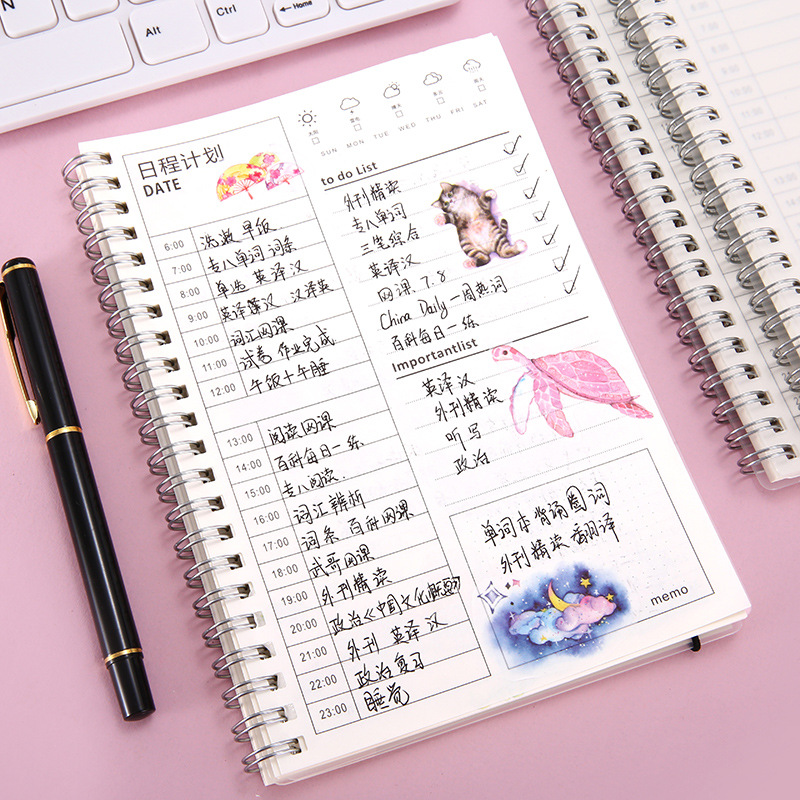 日程线圈本手账本定制本子商务韩式日系大量销售厂家批发送人学生