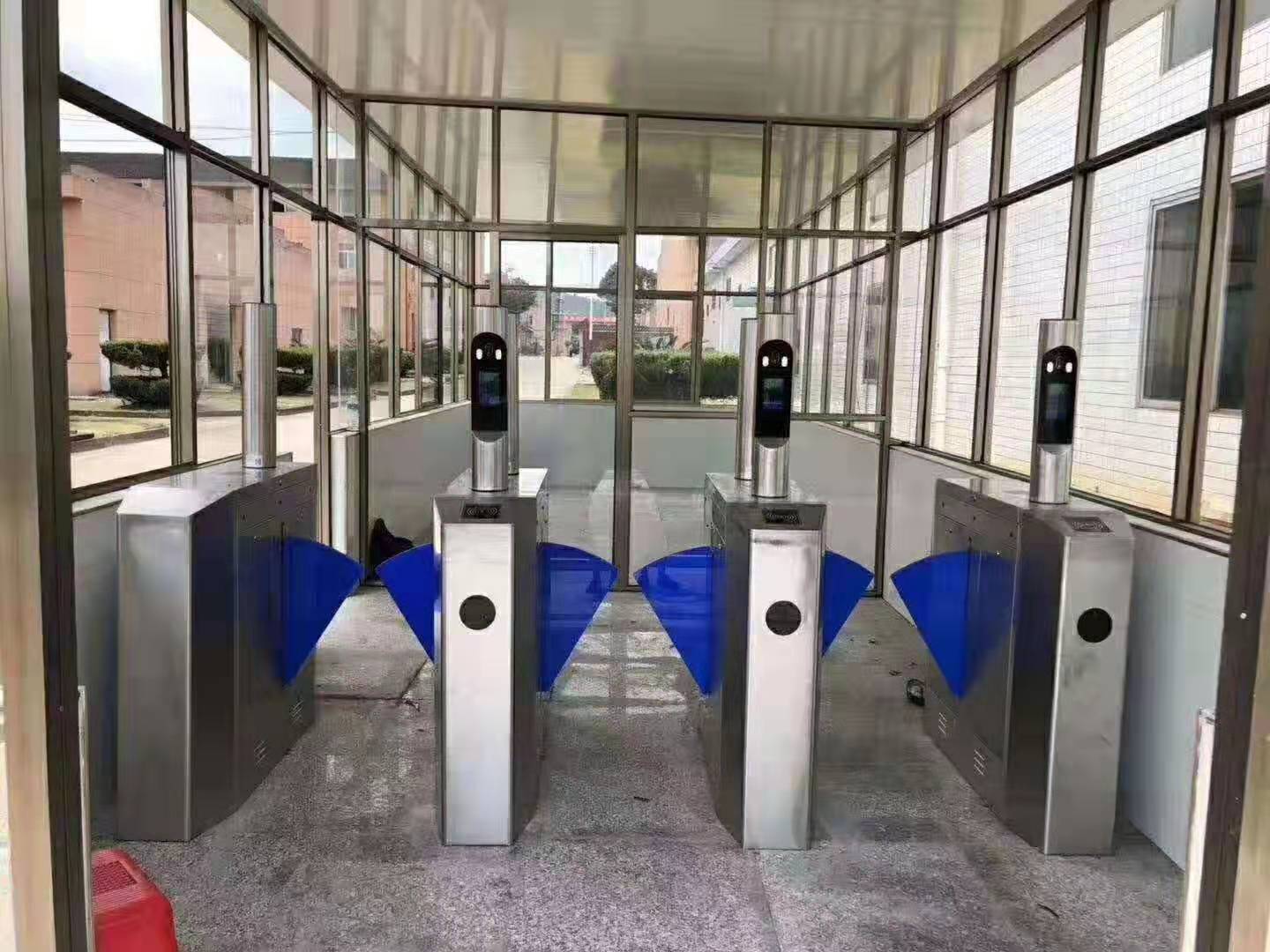 厂家直供304翼闸 摆闸三辊闸测温人脸识别门禁 工地人行通道闸机