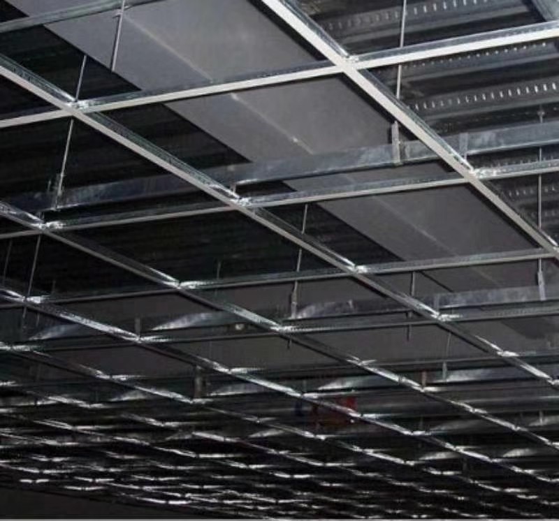 山东厂家 t字形烤漆黑槽龙骨 石膏板吊顶 天花板吊顶支架