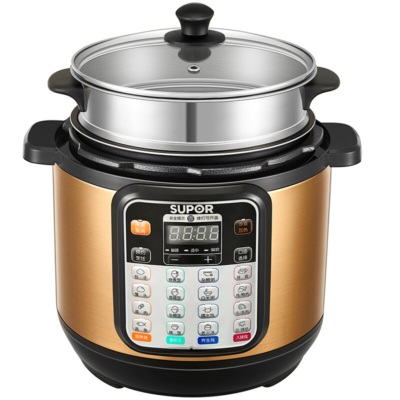 supor苏泊尔sy-80yc9510c电压力锅8l高压饭煲双层蒸大容量7-15人