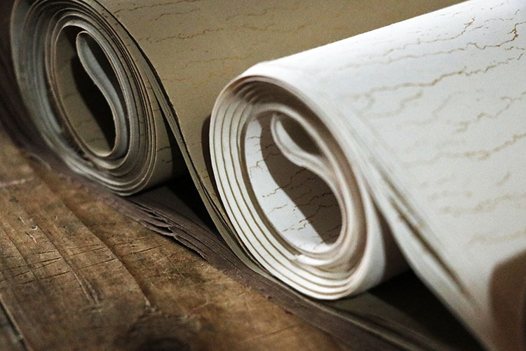 粉彩宣纸批发四尺整张水纹手工加厚半生半熟描龙小楷毛笔书法包邮