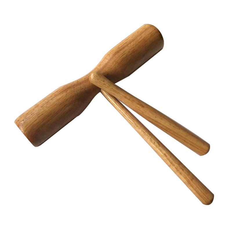 【orffworld奥尔夫天地】儿童木质类打击乐器 橡木双响筒双响梆子