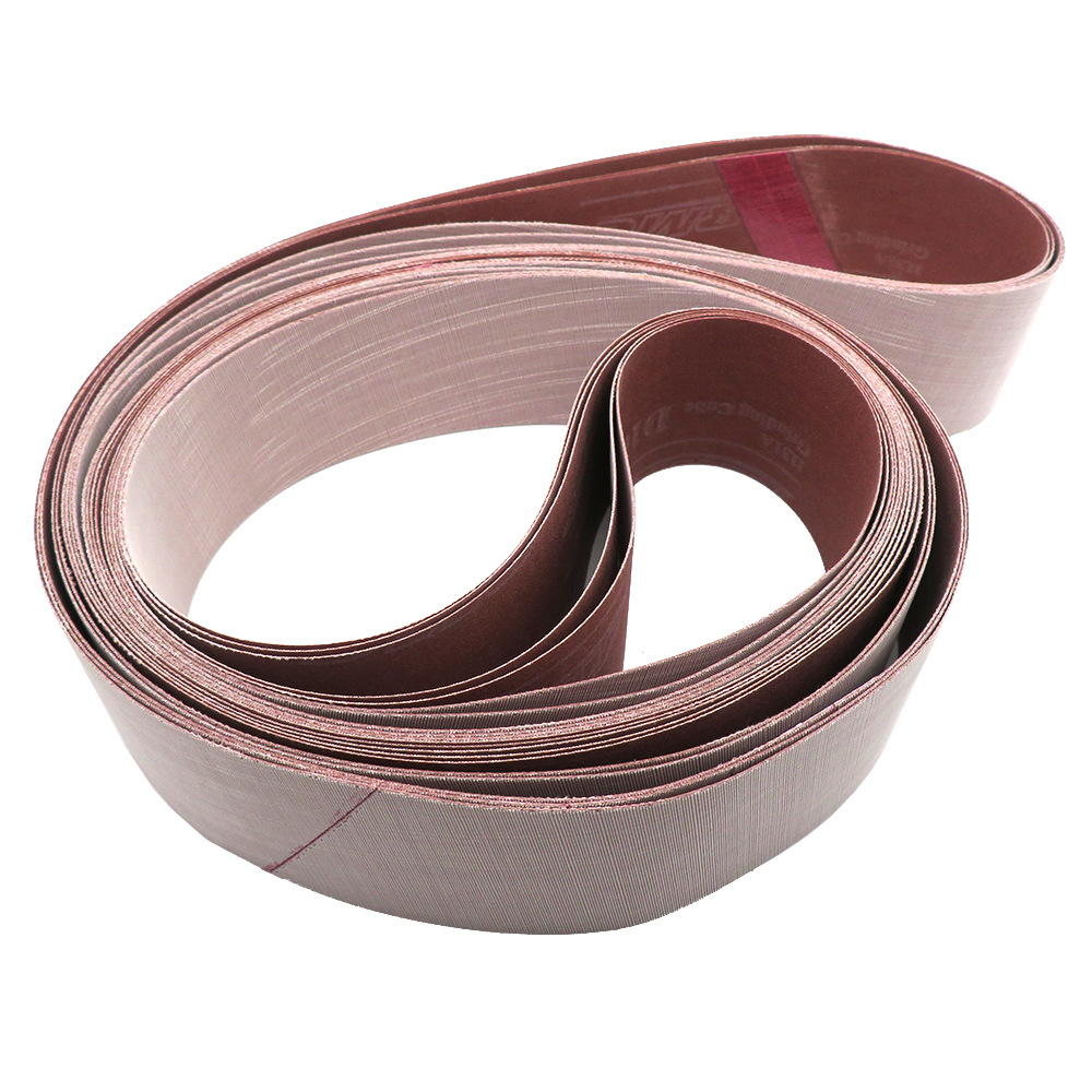 产地货源 金字塔砂带2100*50打磨抛光线材钢材环形沙带抛光沙带