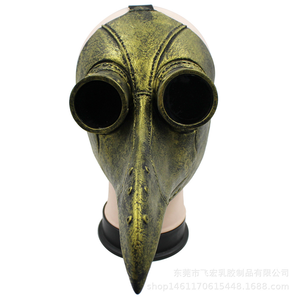 新款万圣节朋克新款鸟嘴瘟疫医生鸟嘴面具cosplay道具