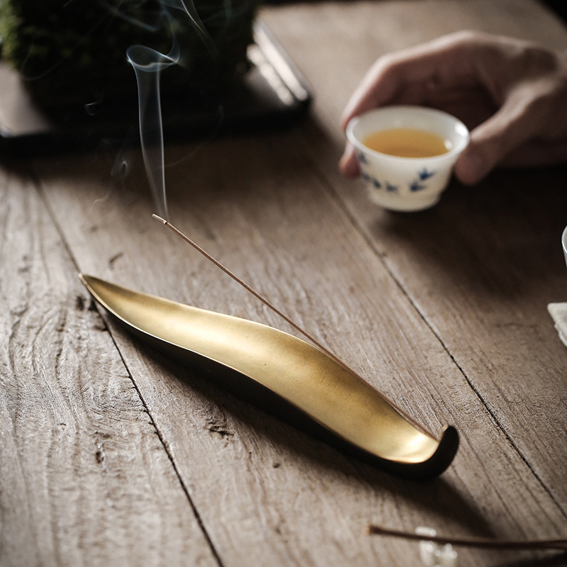 安隆堂创意线香卧香盒陶瓷香插线香炉檀香沉香熏香炉香盒香座薰炉