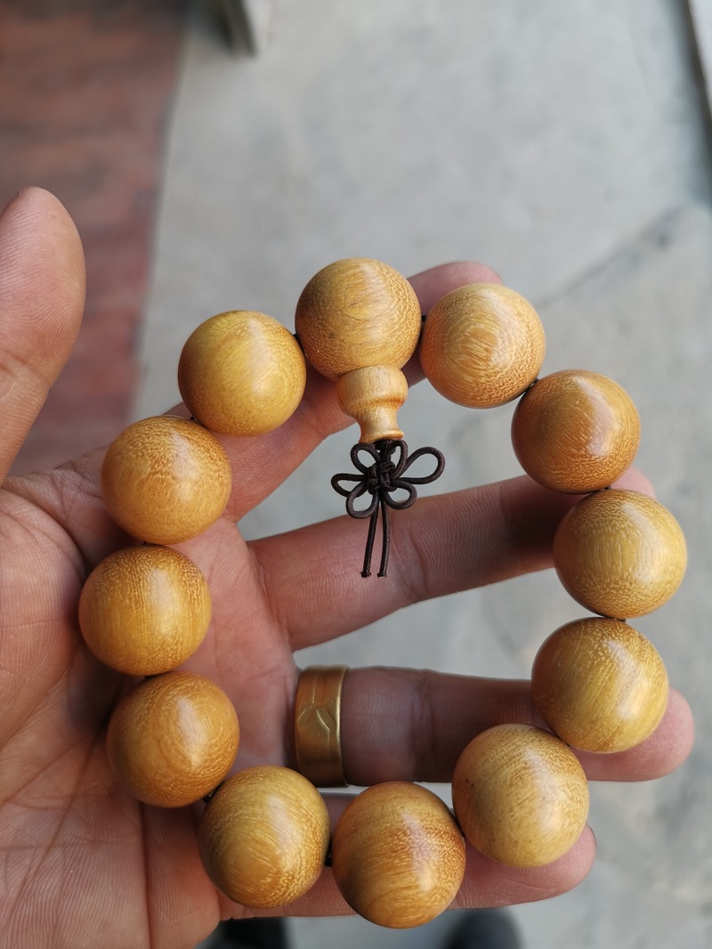 大叶黄杨木2.0佛珠直播微商手串手链企业公司定制商务礼品包装