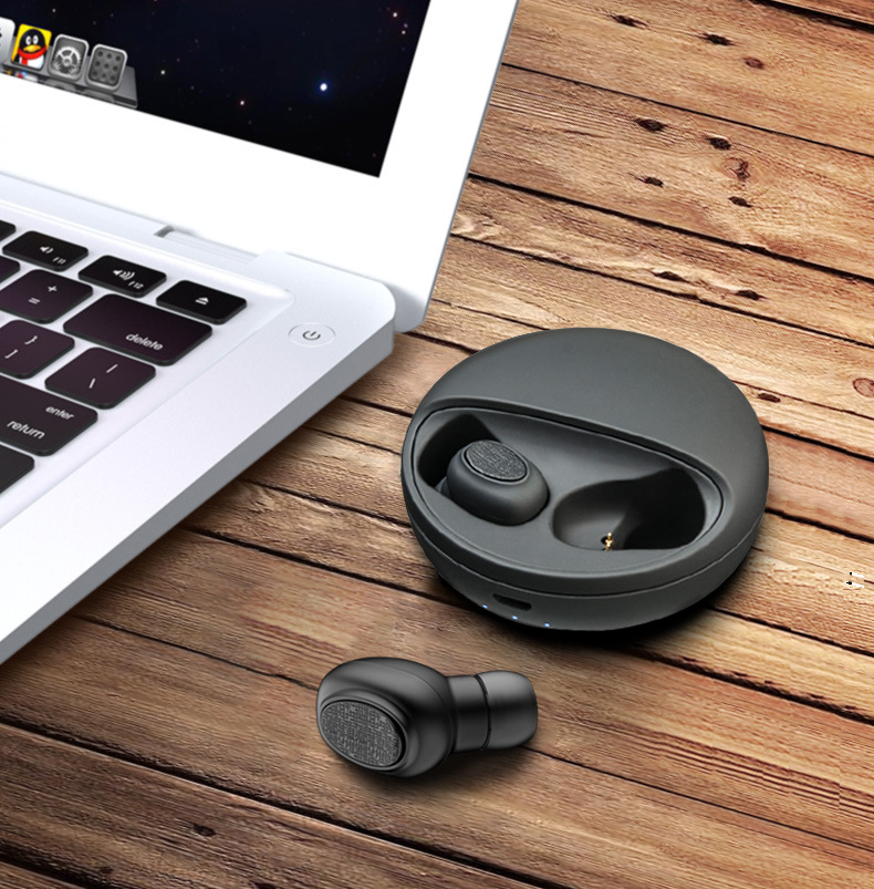 0无线运动防掉蓝牙耳机数显旋转充电仓