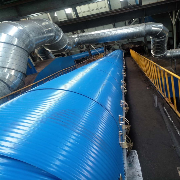 现货输送机防雨罩06mm皮带机防尘罩输送机皮带保护罩生产加工44