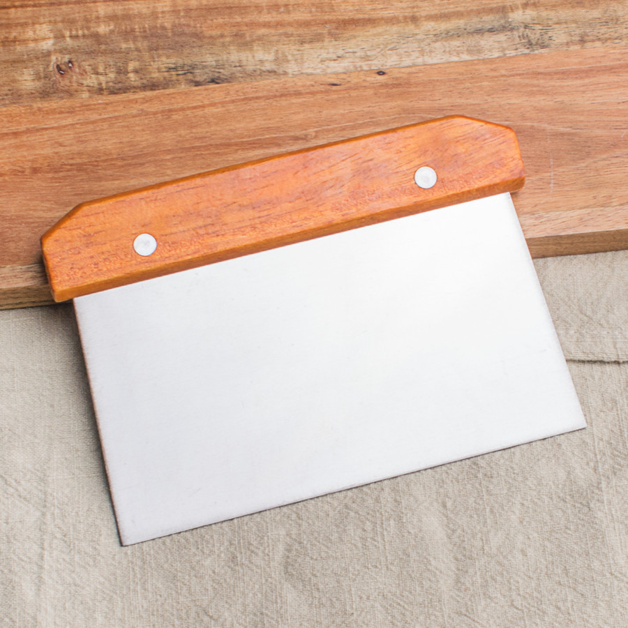 木柄不锈钢刮板切面刀 蛋糕奶油刮刀刮板不锈钢面粉刮板 烘焙工具