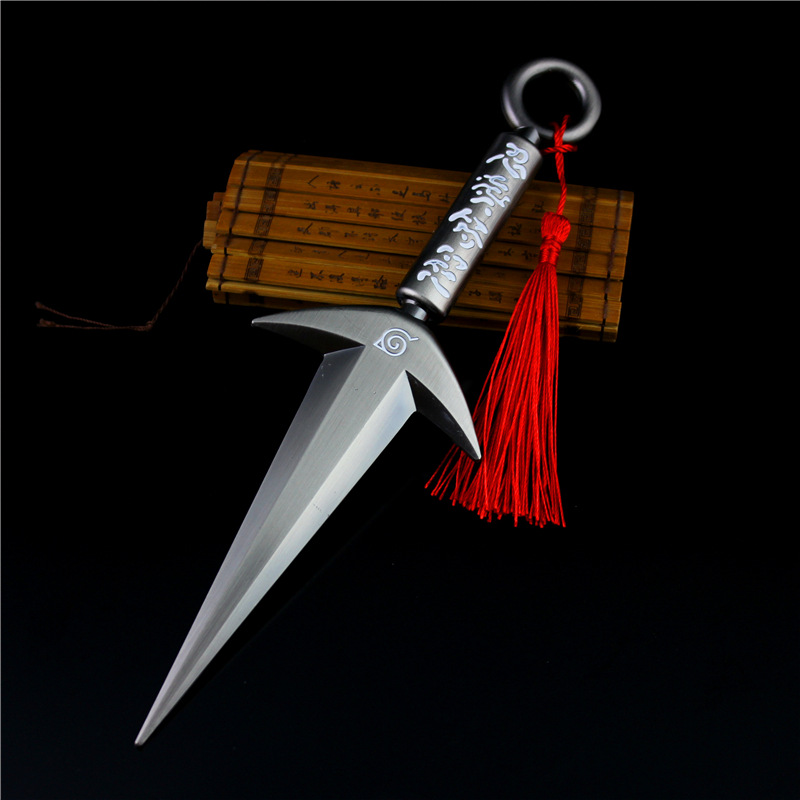 火影忍者武器 四代目 飞雷神苦无 鸣人龙刃阿诗玛22cm大苦无玩具