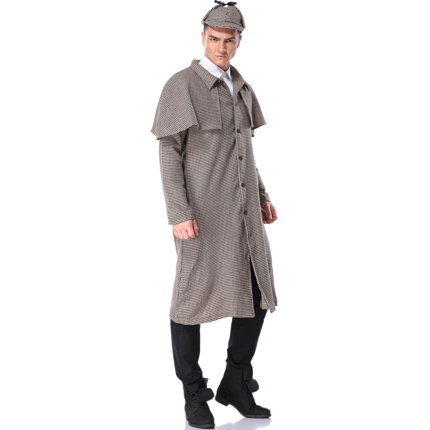 福尔摩斯成人男士 万圣节服装