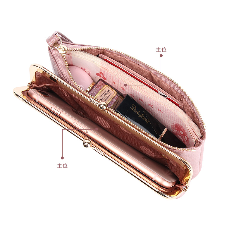 Aliexpress Simple All-Match Women's Portable Coin Purse Large Capacity Long Zipper Mobile Phone Bag Thin Hand-Held Wallet