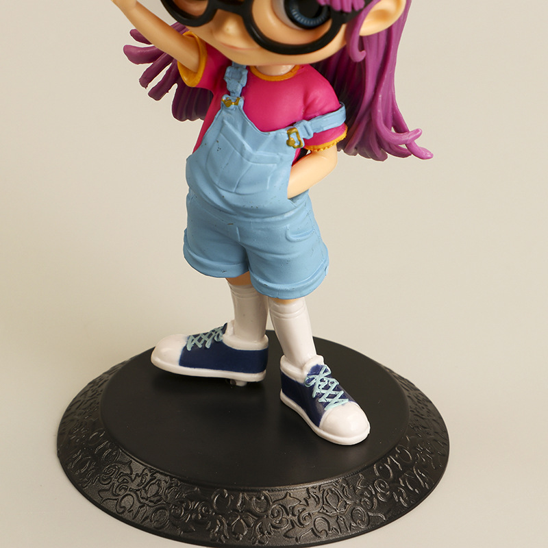 卡通动漫阿拉蕾手办 大饼博士与机器娃娃则卷小云丁小雨公仔摆件