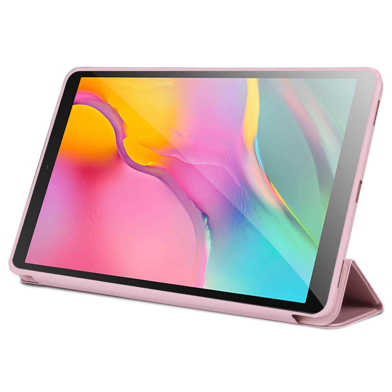 适用2019三星tab a 10.1 t510三折连体保护套t515平板电脑皮套