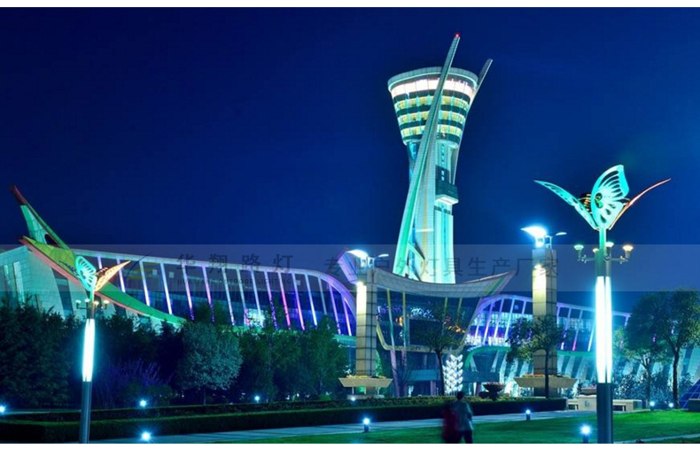 批发led景观灯灯柱6米8米户外广场中式方形园林特色景观灯立柱