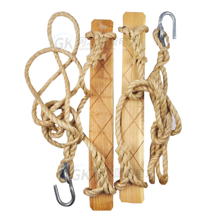 批发电工登高板棕绳麻绳踩板爬杆木质踏板踩板登高板登电线杆踏板