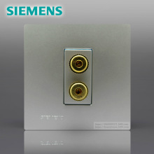 SIEMENS/西门子 灵致Aizo（金属银）双接线柱音响插座5TG08182NC2