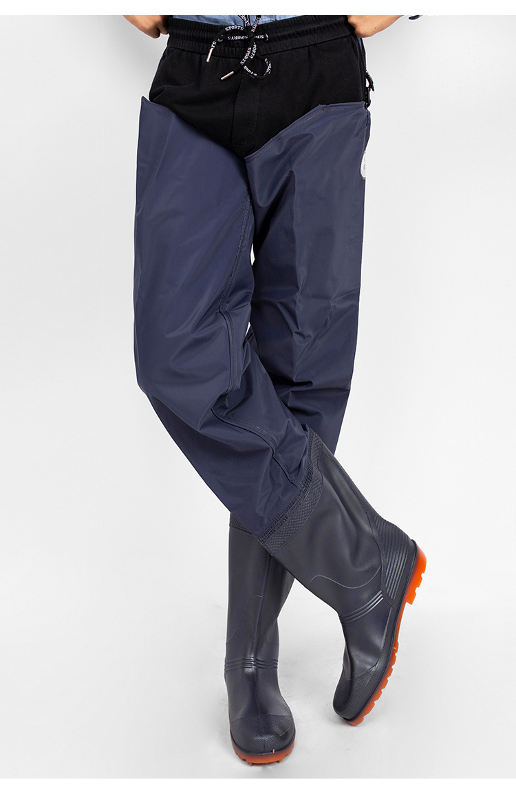 下水裤水库_下水裤水库雨裤带防水衣服水鞋半身连体水裤男叉全身加厚 