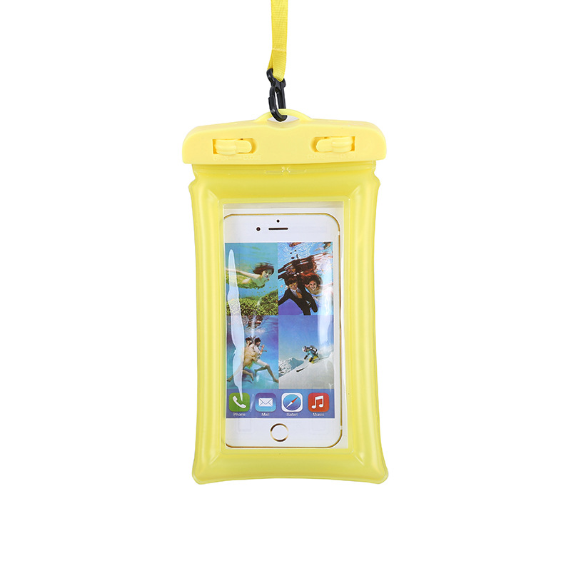 Mobile Phone Waterproof Bag Touch Screen Airbag Seal Swimming Hot Spring Equipment Drifting Mobile Phone Case for Riders to Send Take-out
